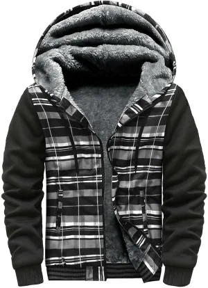 Men's Outerwear Jackets & Coats Hunting Hoodies for Men Mens Sherpa christmas of gifts for Husband From Wife Gifts for Papa christmas of gifts for Wife Father Gifts