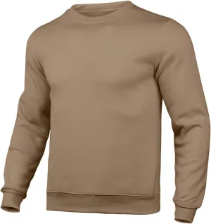 Men's Plain Pullover Sweatshirt Top Casual Crewneck Long sleeve Solid Color Lightweight Unisex Basic Leisure Jumper