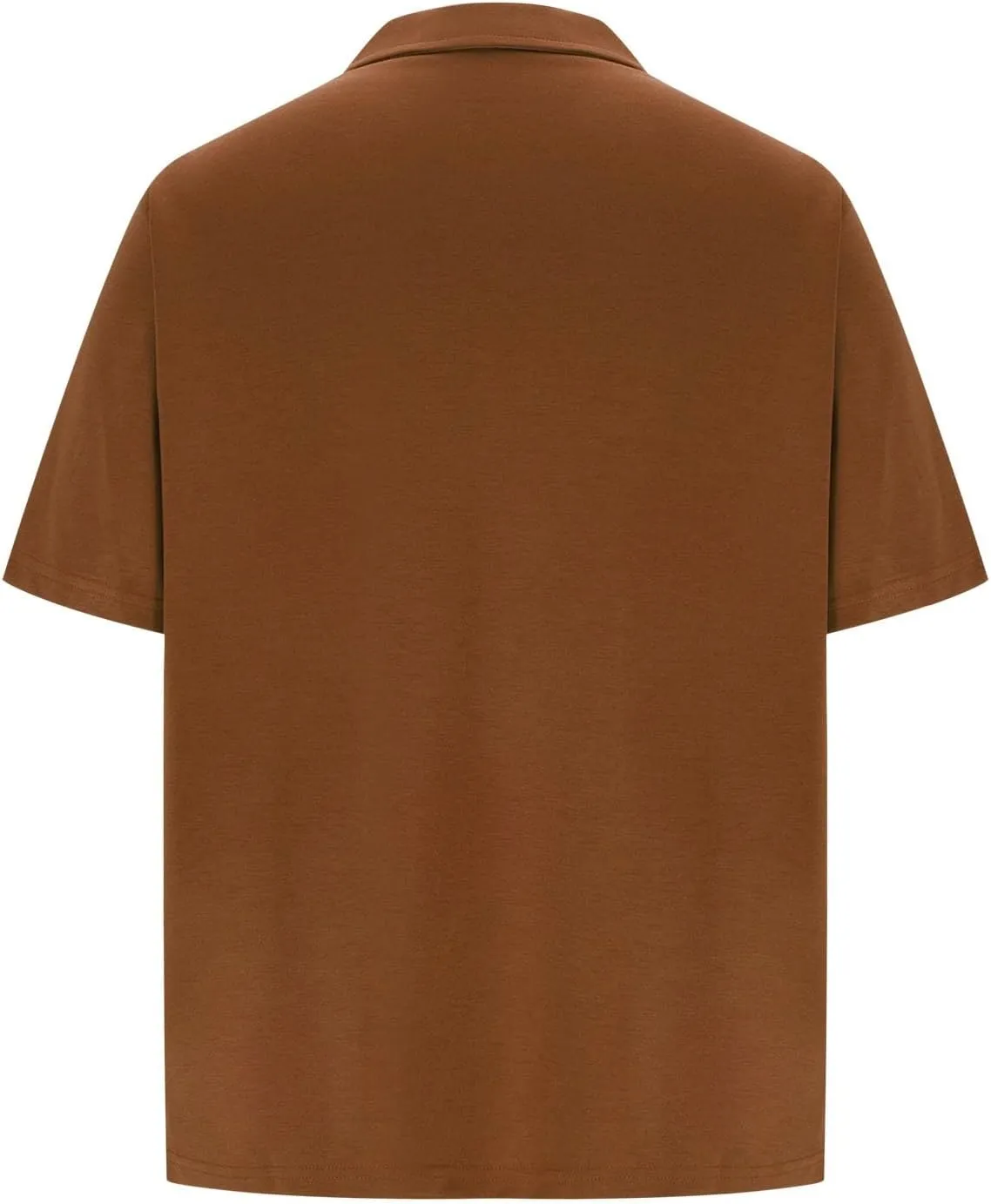 Mens Polo Shirts Short Sleeve Quarter Zip Golf Shirt Vintage Solid Collared Tshirt Loose Fit Casual Stylish Tops