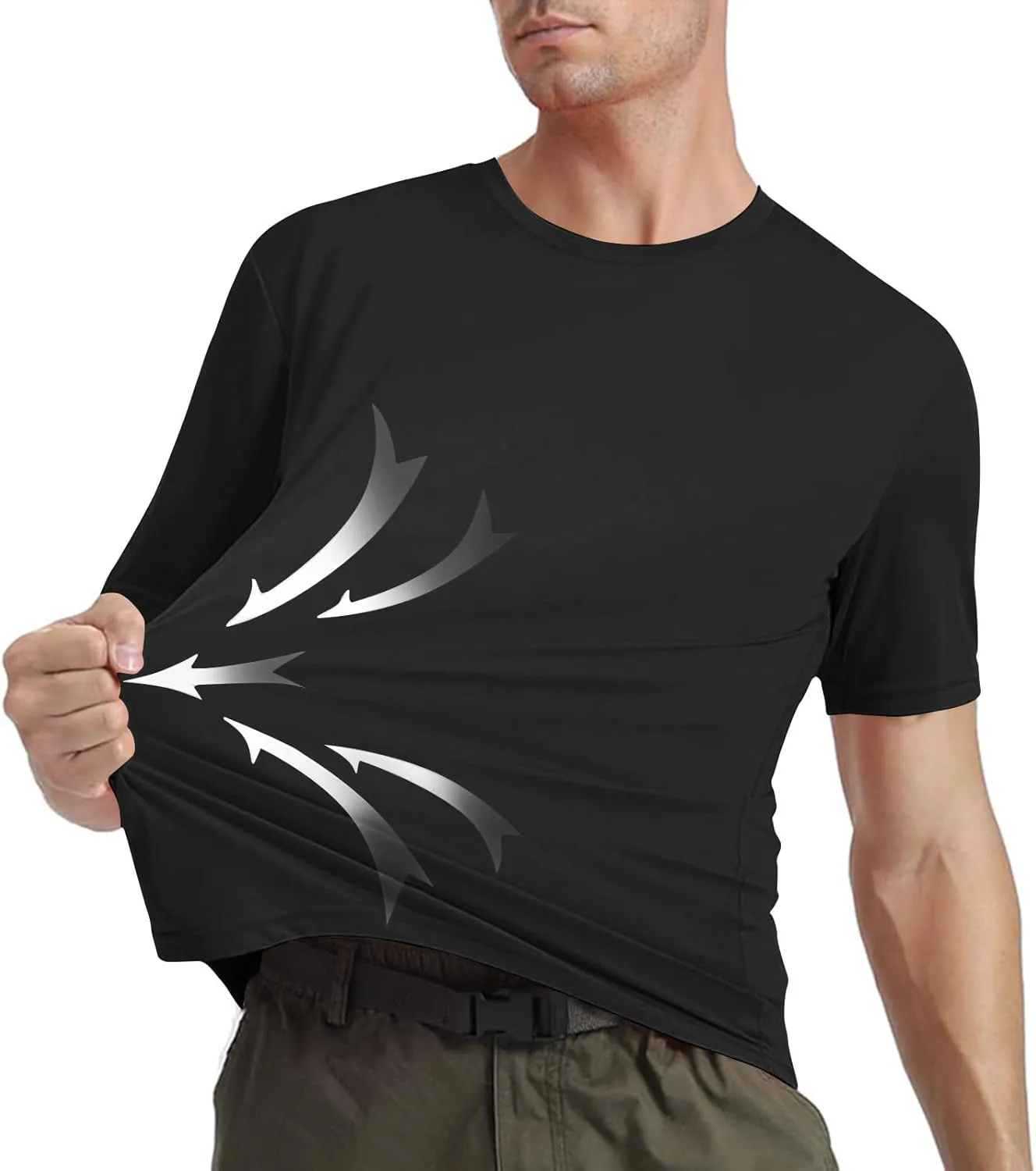Men's Quick Dry T-Shirt Short Sleeve Moisture Wicking Athletic Running Gym Workout Performance Tee Tops