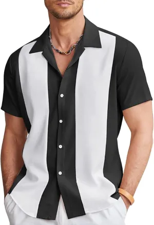 Men's Shirts Designer Spring Summer Casual Cotton Linen Solid Color Short Sleeve Shirts Loose Casual Stylish, M-4XL