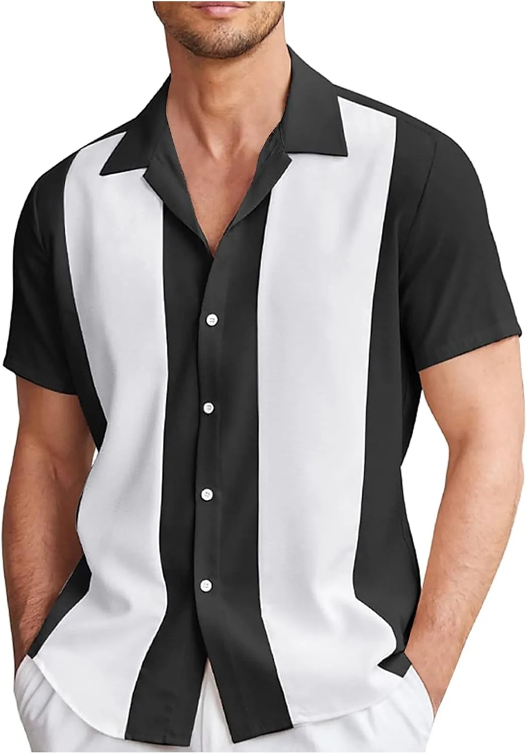 Men's Shirts Designer Spring Summer Casual Cotton Linen Solid Color Short Sleeve Shirts Loose Casual Stylish, M-4XL