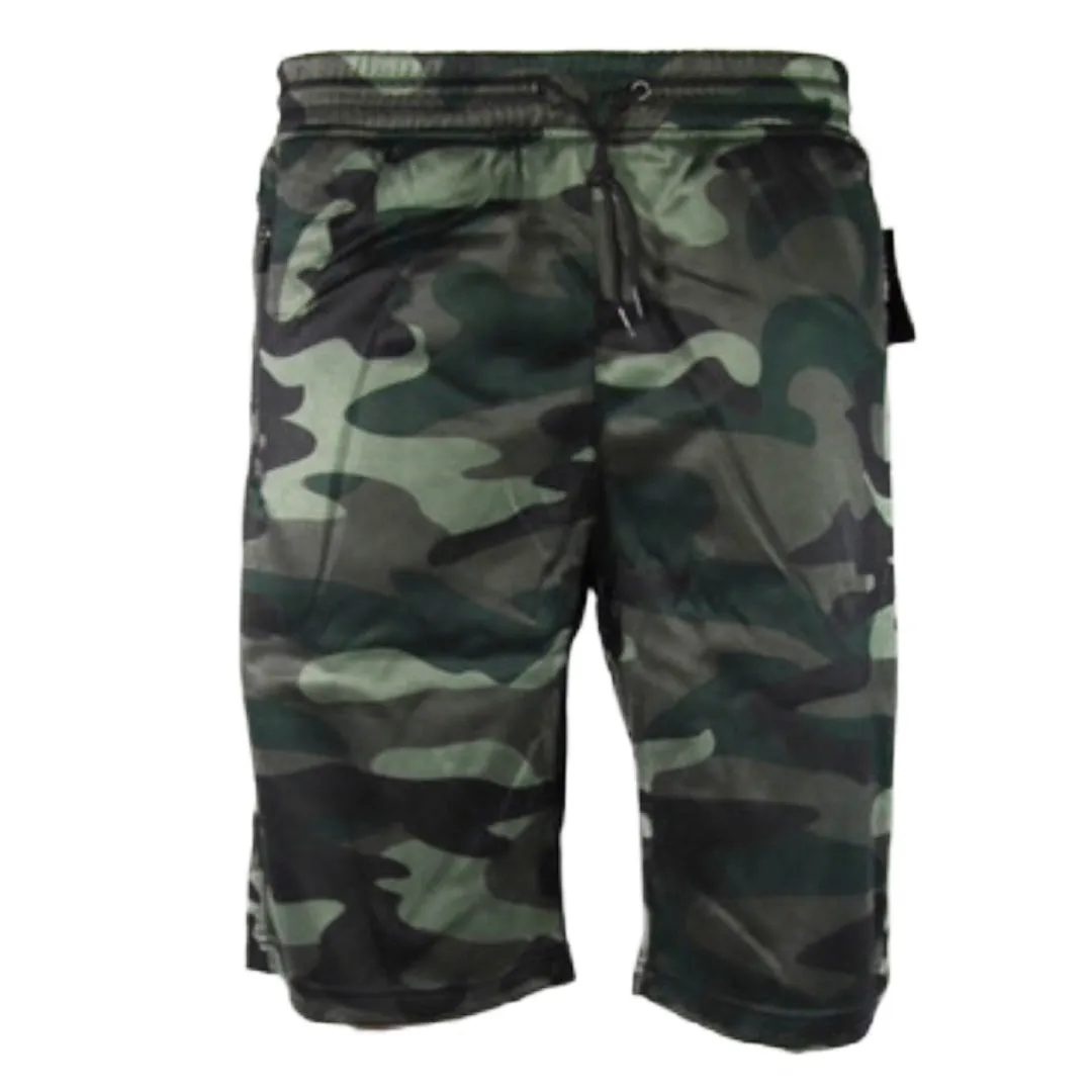 Men's Shorts Drawstring Waist Back Pocket Straight Leg Casual Flat Front Shorts