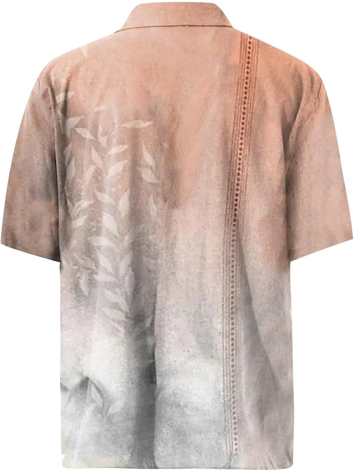 Men's Summer Beach Shirts 2025 Trendy Wedding Party Vacation T-Shirts Button Down Short Sleeve Tops for Outdoor Trip