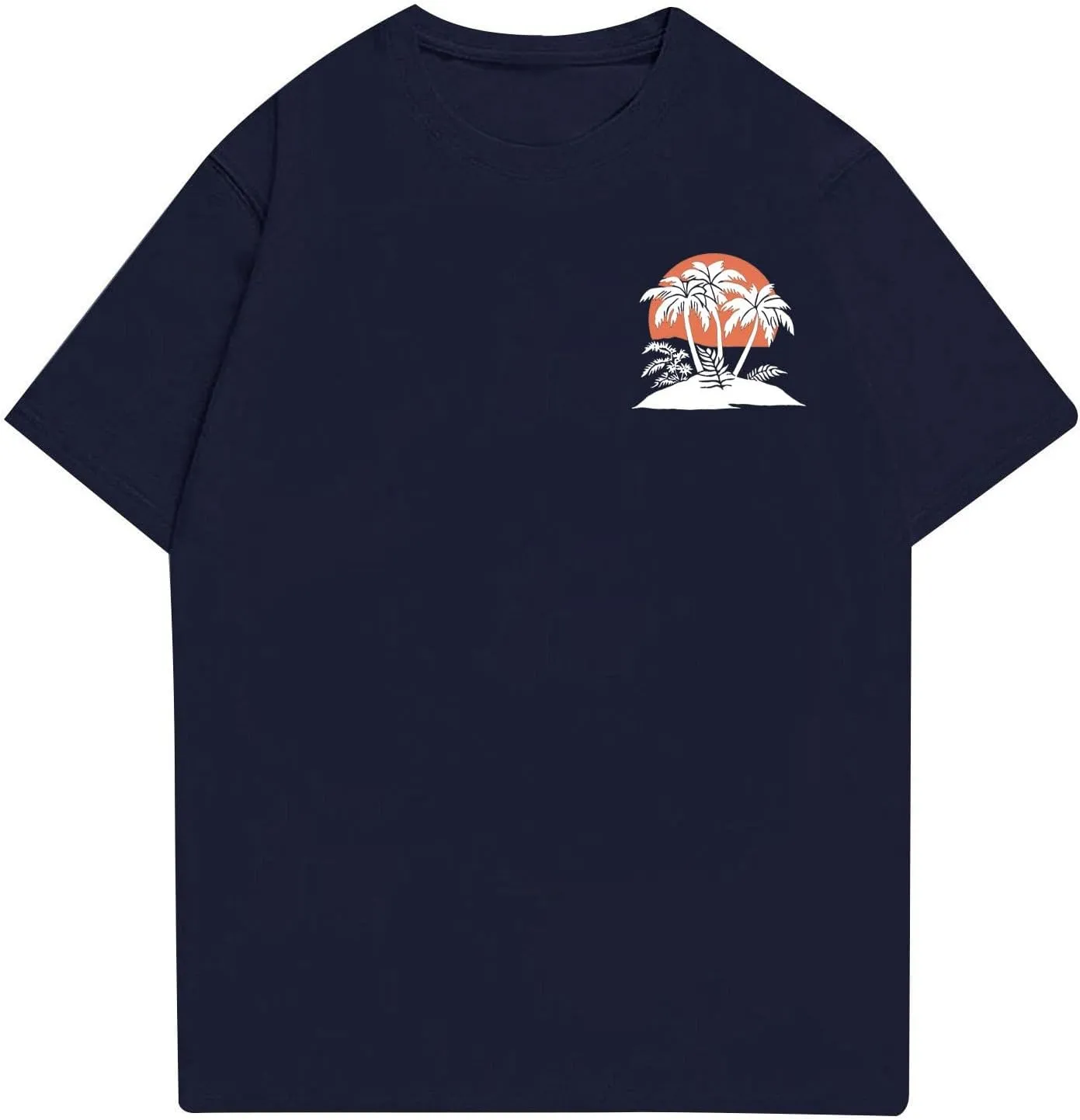 Mens T-Shirt Casual Lightweight Athletic Tshirts Short Sleeve Crew Neck Print Tops Soft Fitted Graphic Tees