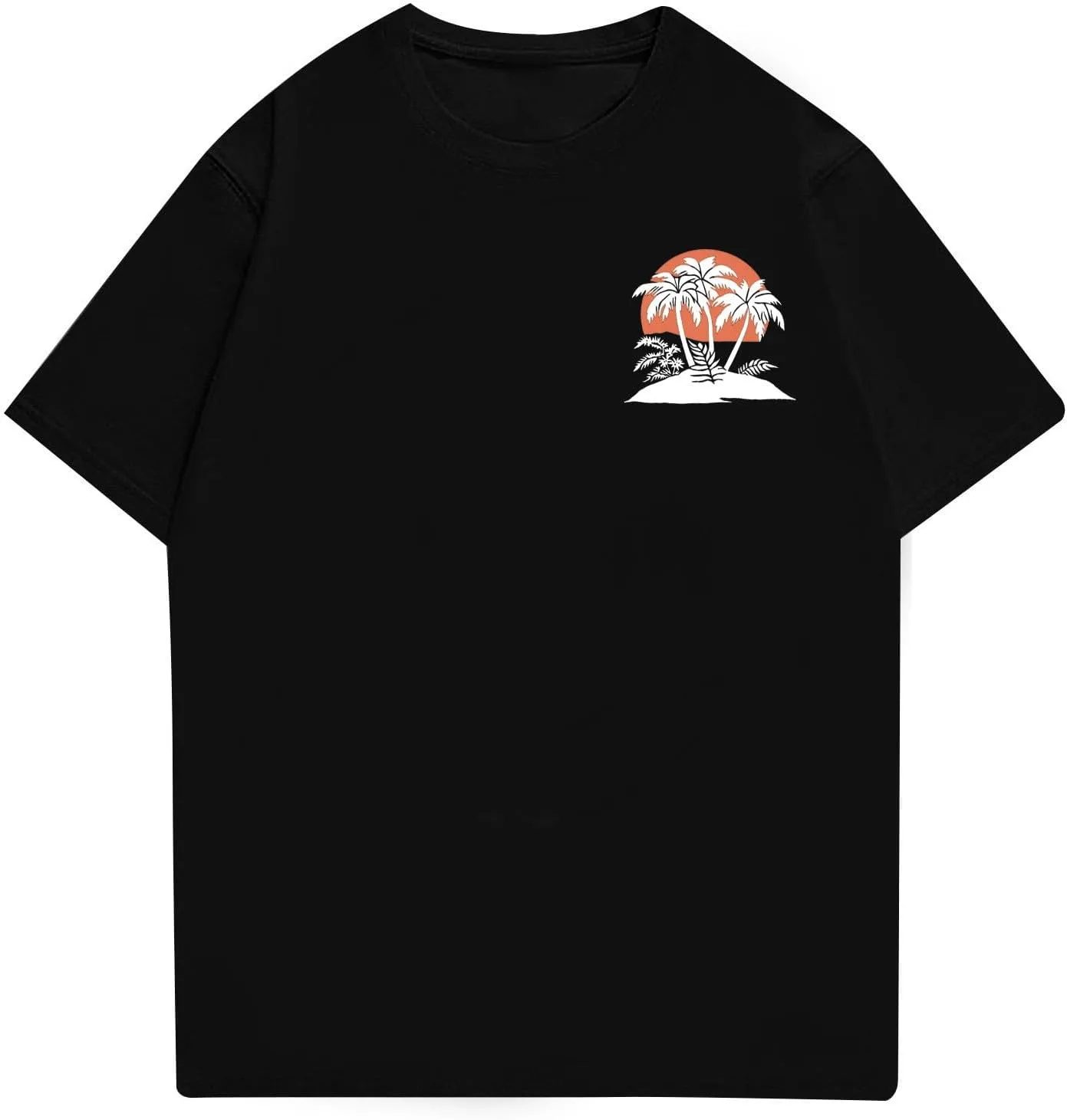 Mens T-Shirt Casual Lightweight Athletic Tshirts Short Sleeve Crew Neck Print Tops Soft Fitted Graphic Tees