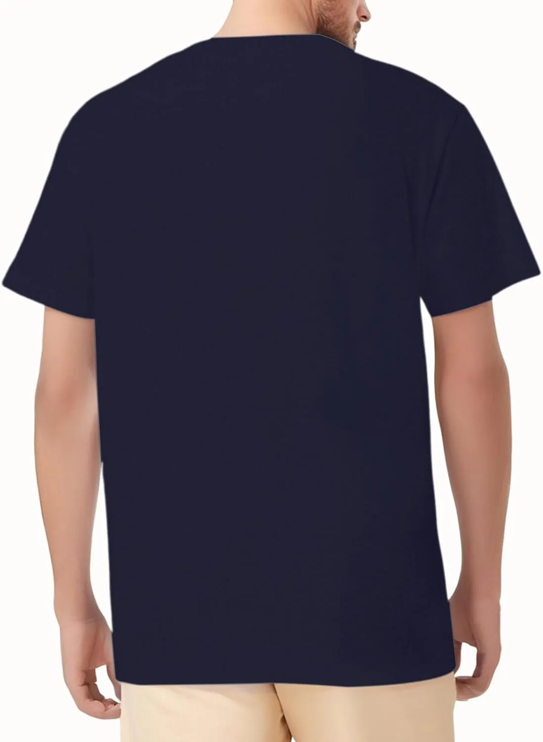 Mens T-Shirt Casual Lightweight Athletic Tshirts Short Sleeve Crew Neck Print Tops Soft Fitted Graphic Tees