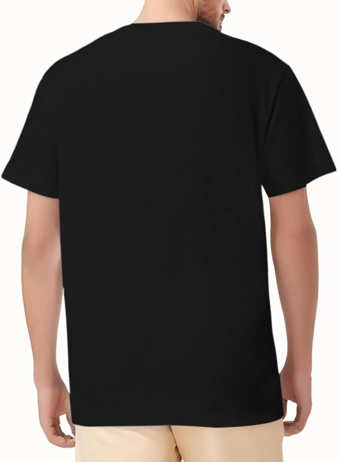 Mens T-Shirt Casual Lightweight Athletic Tshirts Short Sleeve Crew Neck Print Tops Soft Fitted Graphic Tees