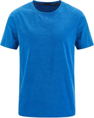Men's T-Shirts Quick Dry T Shirt Crewneck Short Sleeve 2024 Men Running Workout Tee Tops Moisture Wicking Oversized Outfits