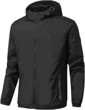 Men's Waterproof Rain Jacket Outdoor Lightweight Rain Shell Coat for Hiking,Golf,Travel Mens Jacket