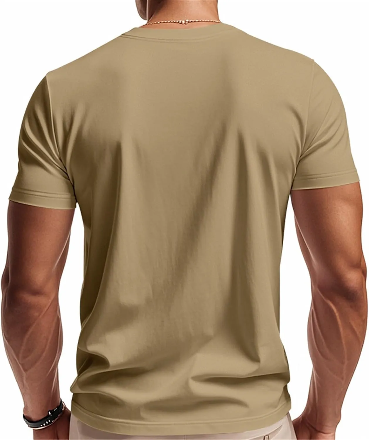 Men's Workout Shirts Stretch Slim V Neck Bodybuilding T-Shirts Athletic Gym Short Sleeve Tee Tops Hipster Muscle Shirt