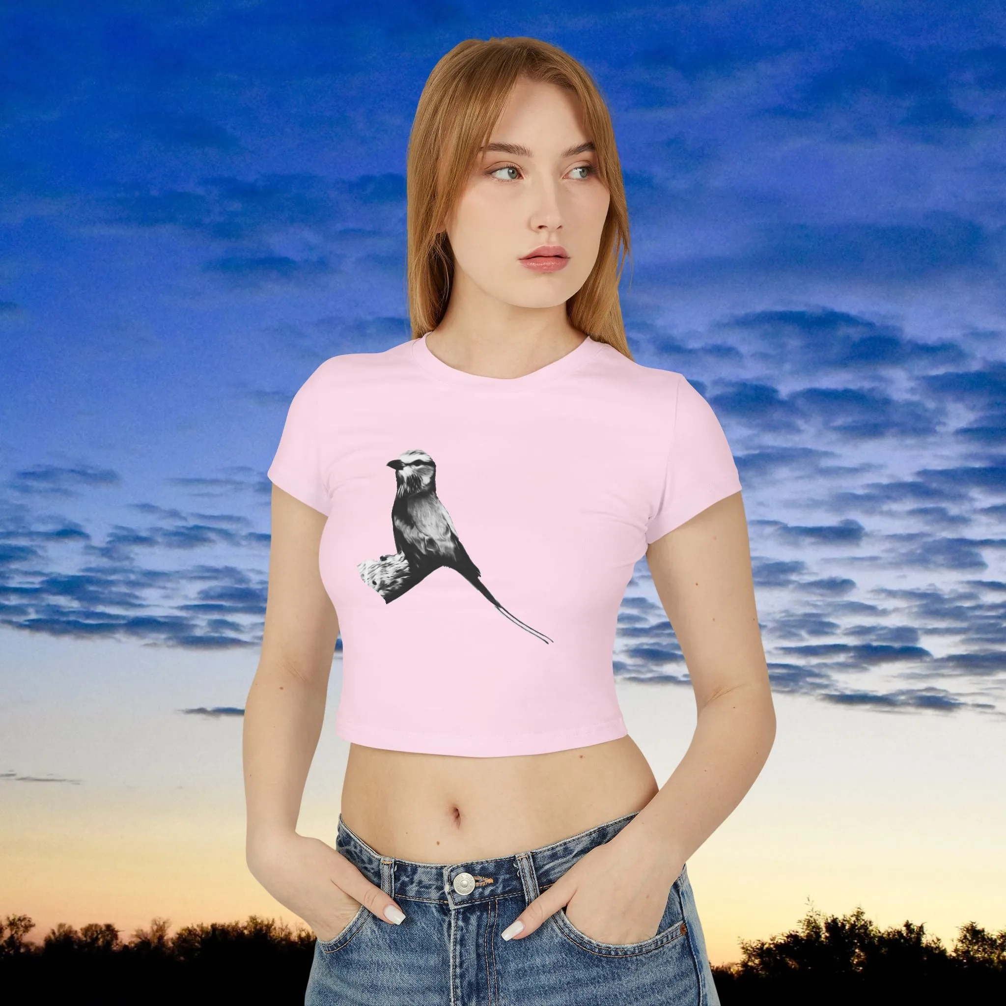 MOSS, Lilac Breasted Roller: Women's Baby Tee