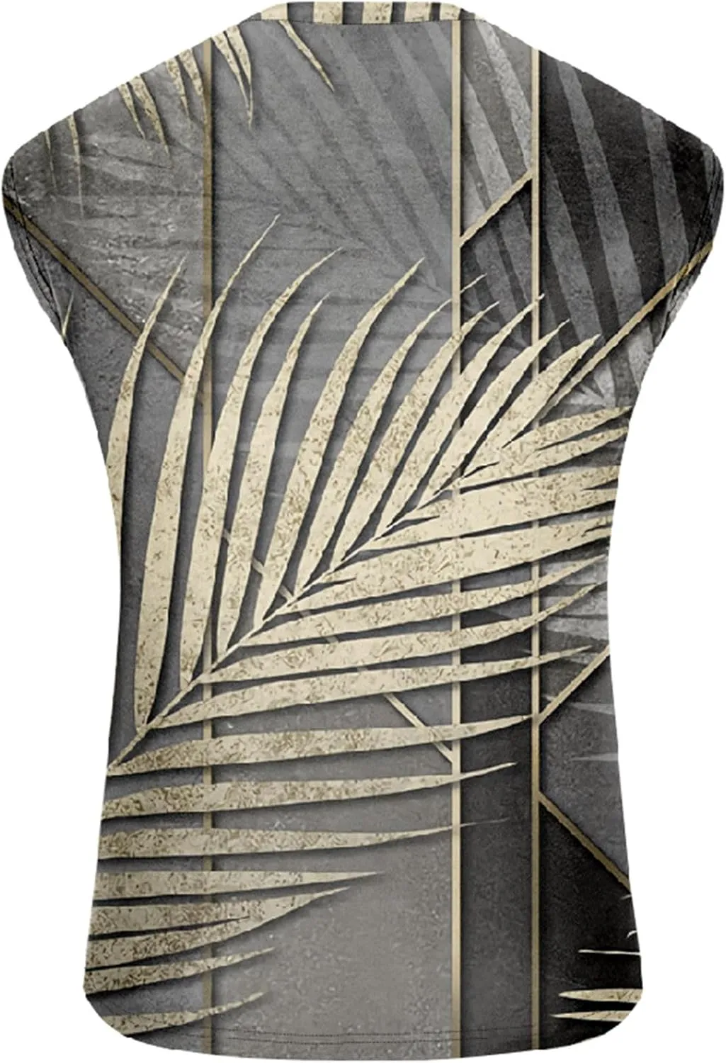 Muscularfit Funny Print Graphic Tee Shirts Mens Summer Casual Loose Sleeveless Crew Neck Tank Tops Hawaiian Beach Vest Shirts