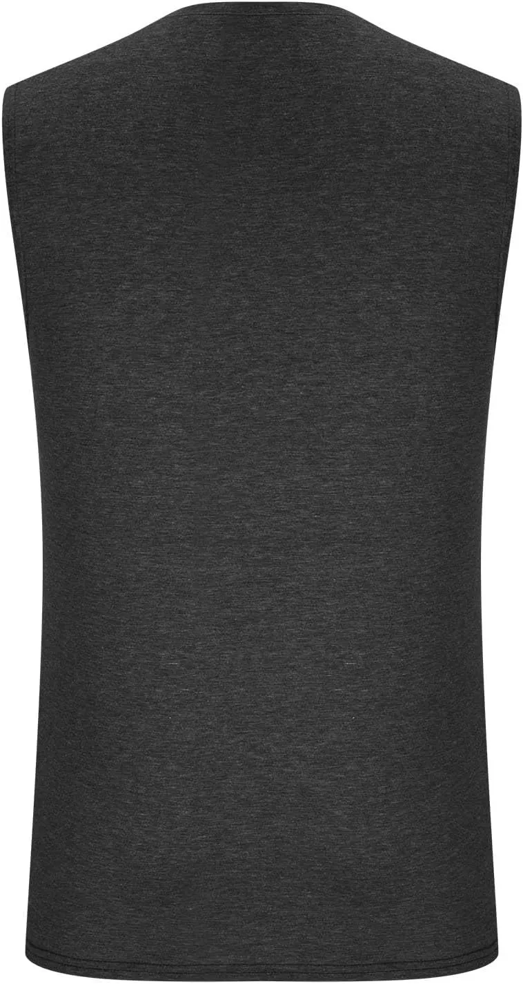 Muscularfit Men's Tank Tops Loose Fit Sleeveless Crewneck Shirts Tops Summer Casual Palm Tree Print Hawaiian Beach Shirts Tee
