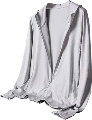 NATHGAM Unisex UPF 50  Sun Protection Jacket Summer Athletic Running Cycling Tee for Women Men Breathable Outdoor Hiking Tops