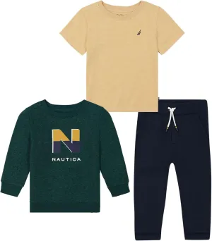 Nautica boys 3pc Fleece Pant Set