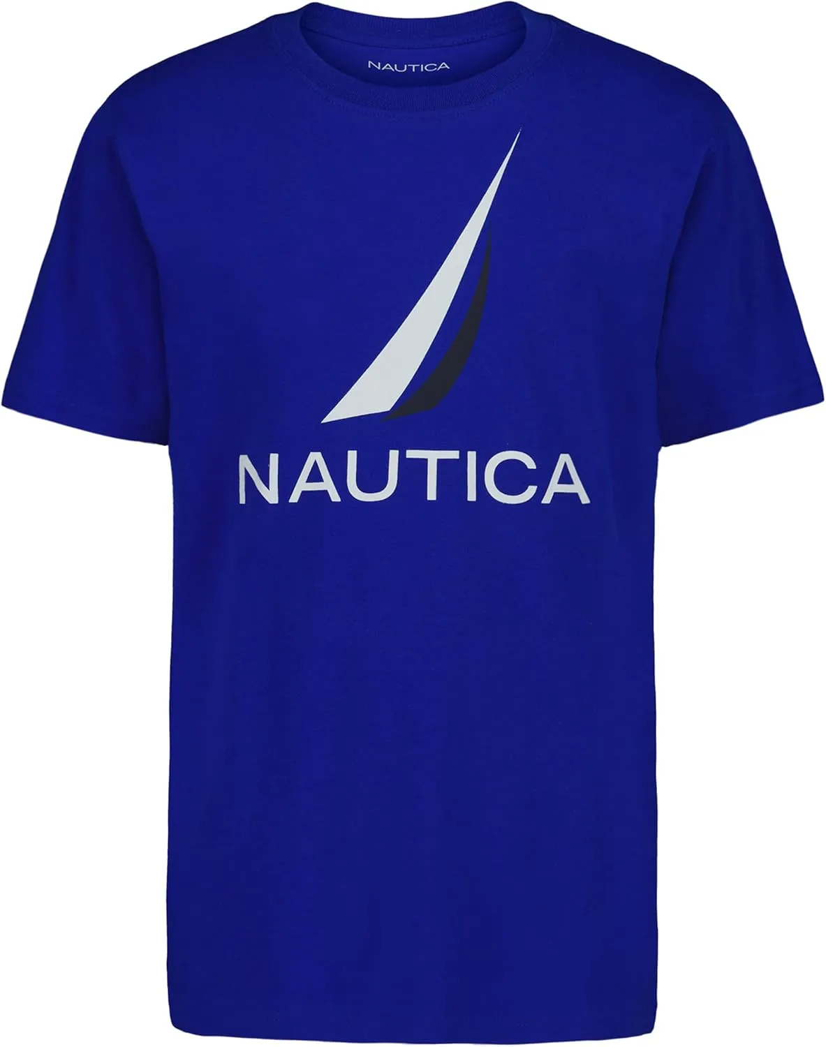 Nautica Boys' Short Sleeve Graphic Crew Neck T-Shirt, Soft, Comfortable, Relaxed Fit
