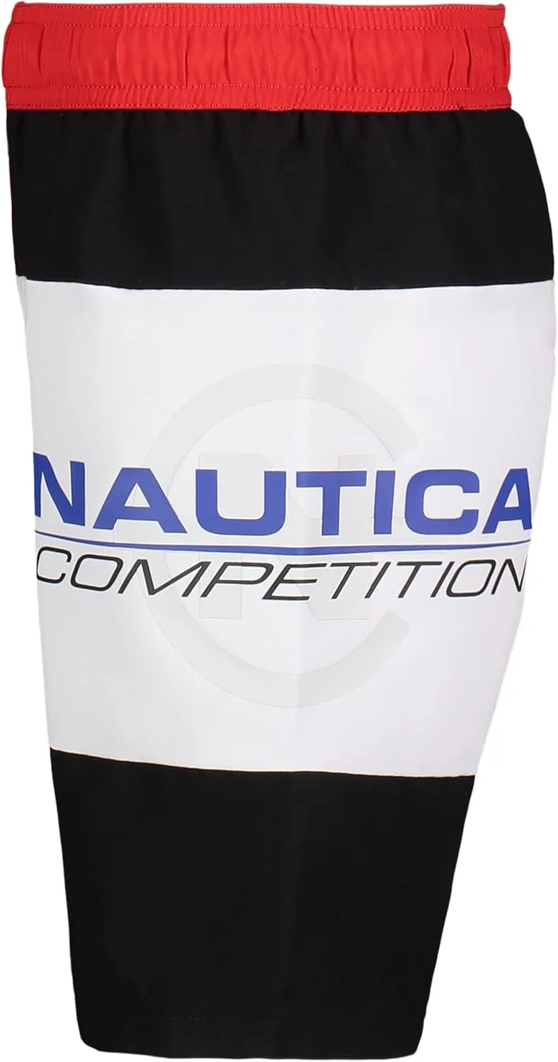 Nautica Boys' Swim Trunk with UPF 50  Sun Protection