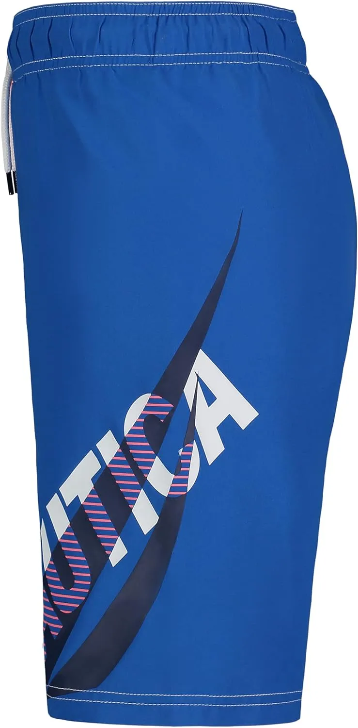 Nautica Boys' Swim Trunk with UPF 50  Sun Protection