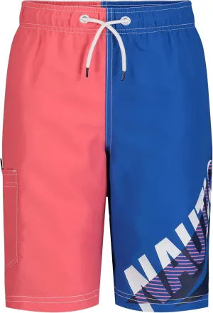 Nautica Boys' Swim Trunk with UPF 50  Sun Protection