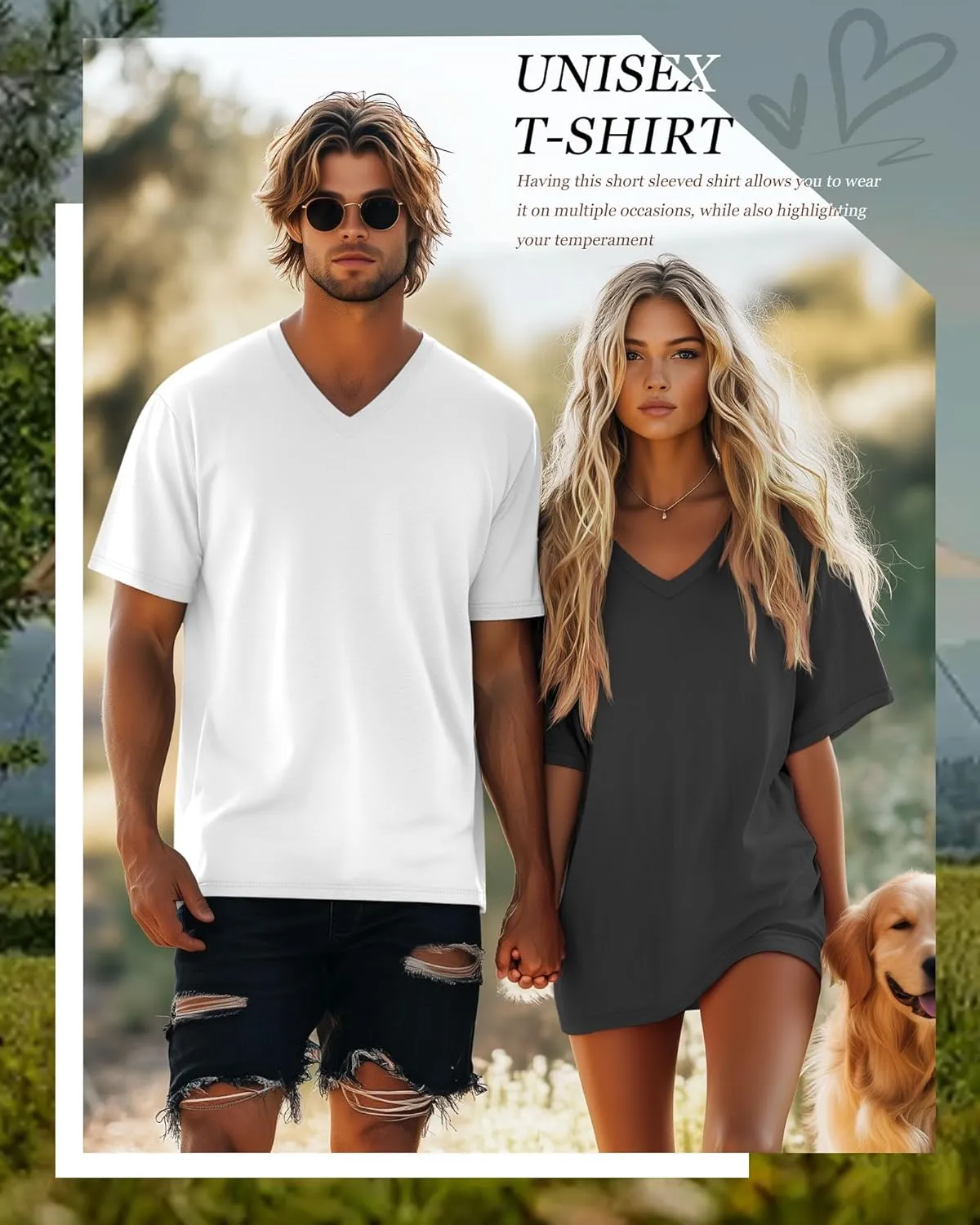 Neer 4 Pack Men's Big and Tall V Neck T-Shirts Casual Short Sleeve Cotton Tee Shirt Plus Size Summer Basic Tops