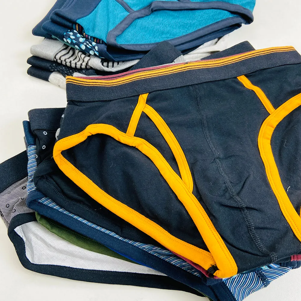 Pack of 5 Mens Printed Outer Elastic Waistbelt Cotton Briefs
