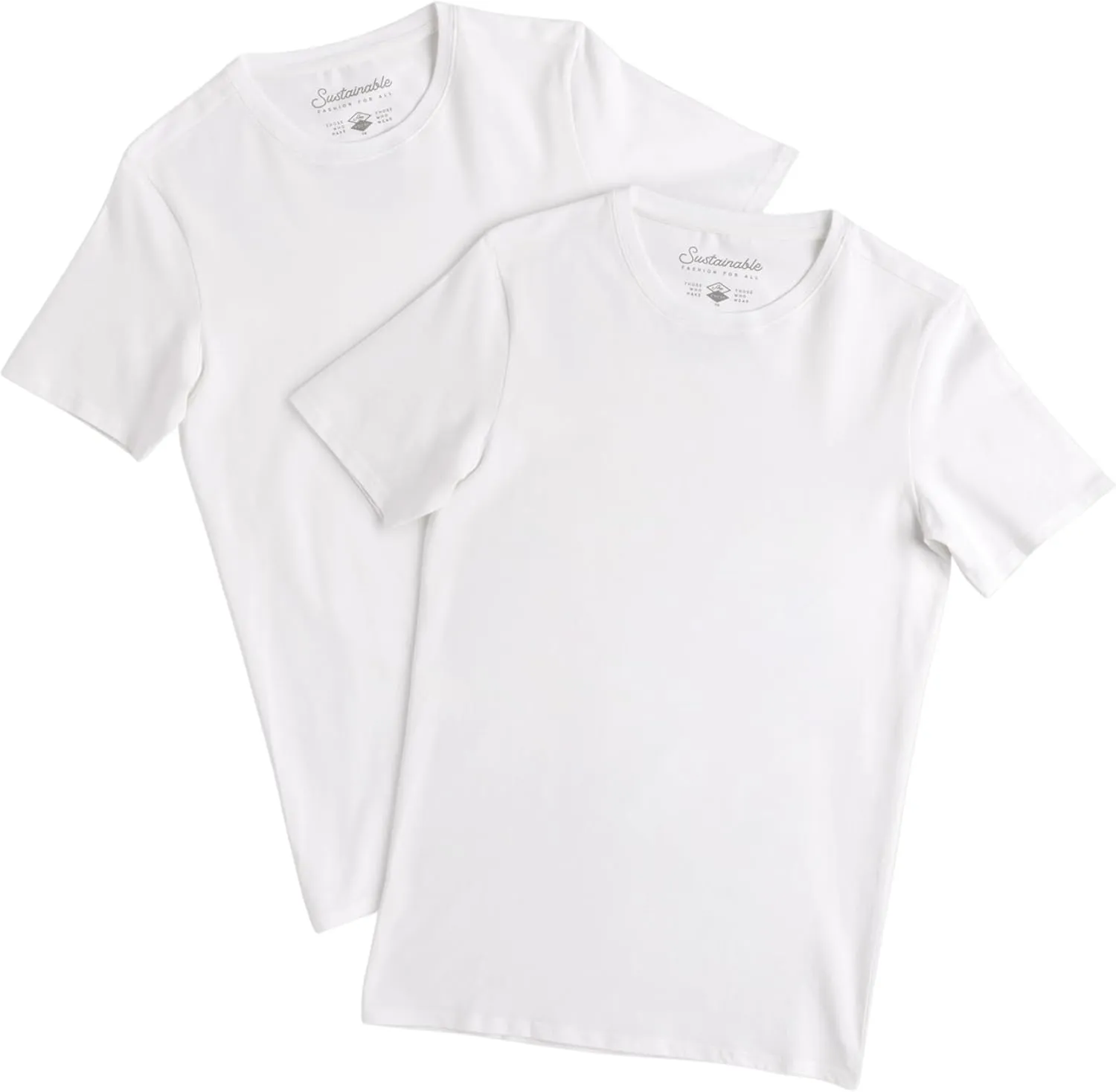 Pact Men's Organic Cotton Crew Undershirt 2-Pack