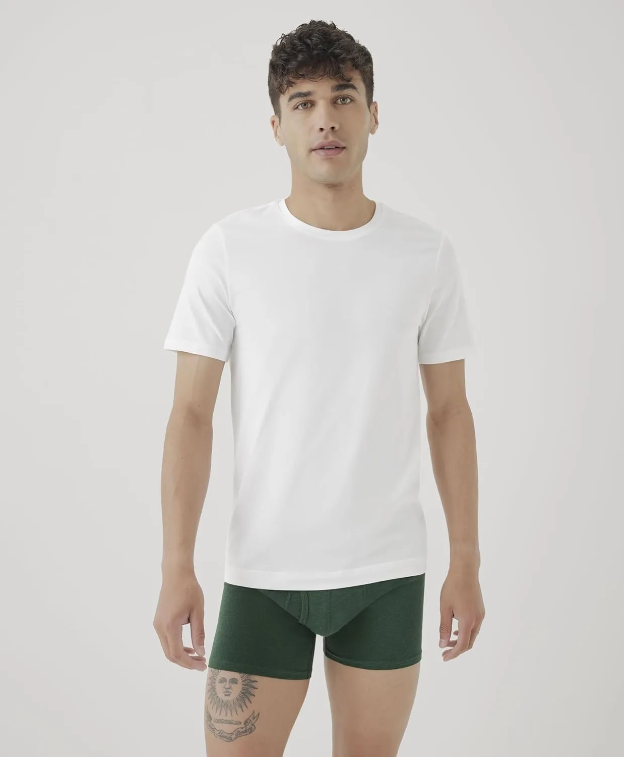 Pact Men's Organic Cotton Crew Undershirt 2-Pack
