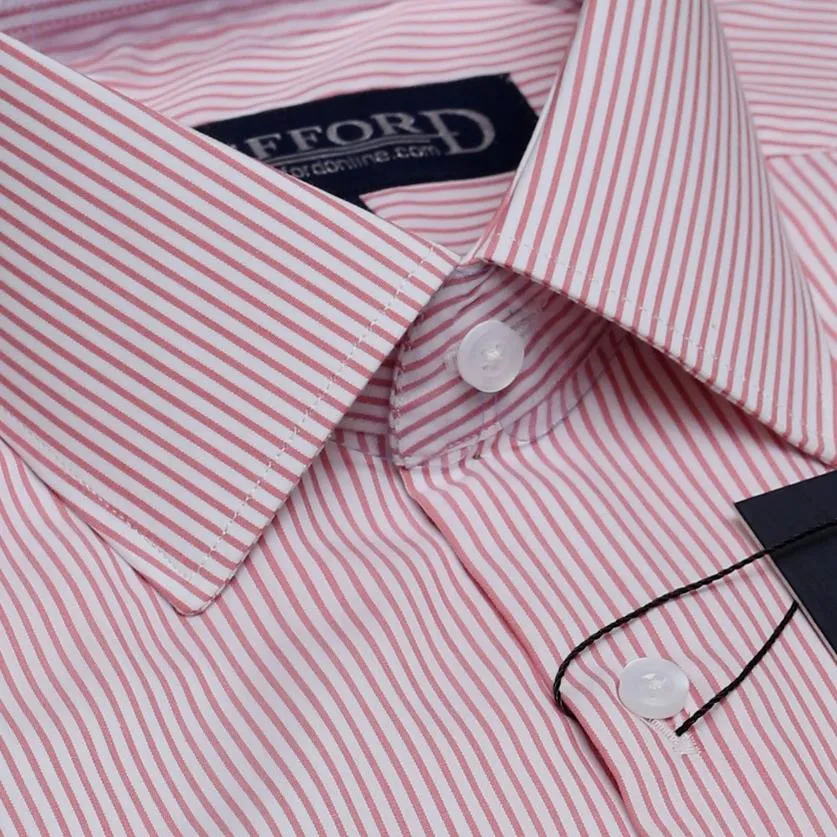 Pink Pin Stripe Men's Dress Shirt
