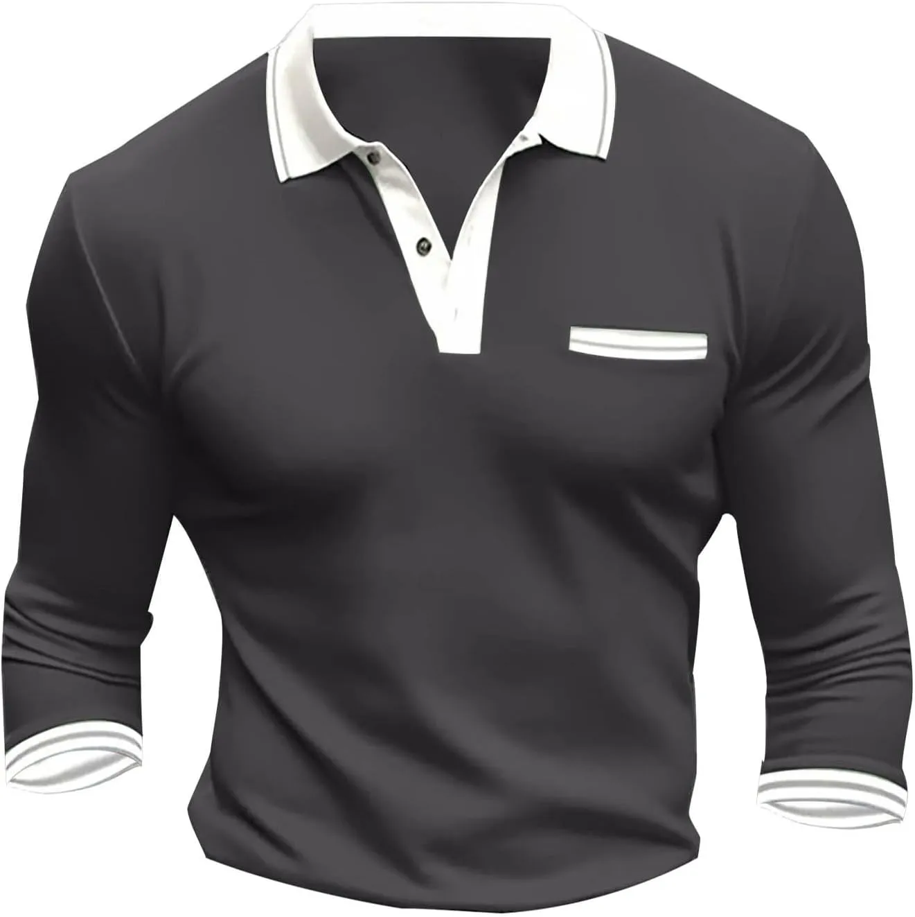 Polo Shirts for Men Zippered Long Sleeved Shirt Mens Sun Shirts Long Sleeve Purple Flannel Navy Blue Pants