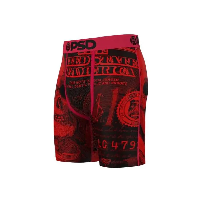 PSD Men's Multicolor Money Print Boxer Briefs Extra Large Underwear - 424180043-MUL-XL