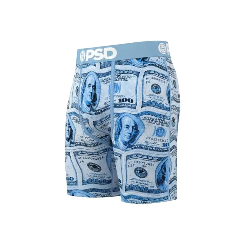 PSD Men's Multicolor Money Print Boxer Briefs Extra Large Underwear - 424180043-MUL-XL