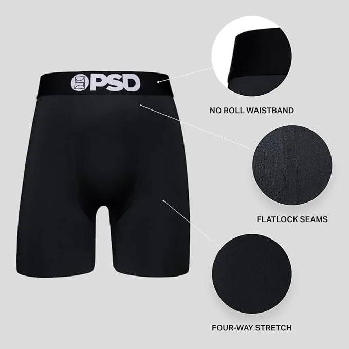 PSD Men's Multicolor Recreational Print Boxer Briefs Extra Large Underwear - 424180073-MUL-XL