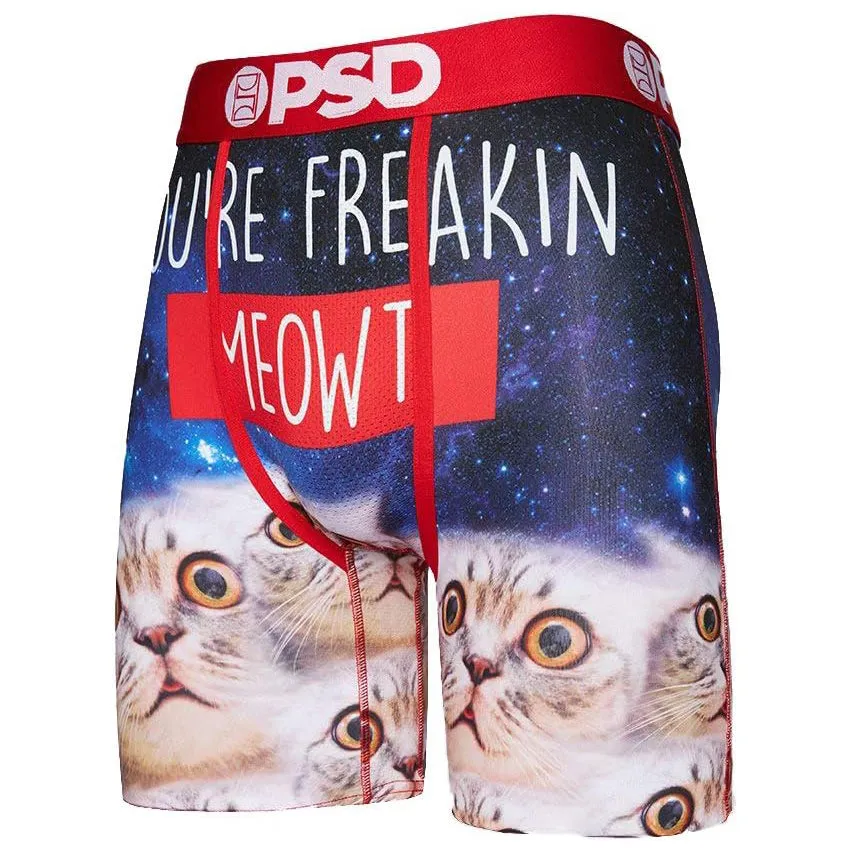 PSD Men's Red Meowt Boxer Briefs Underwear - E32011023-RED