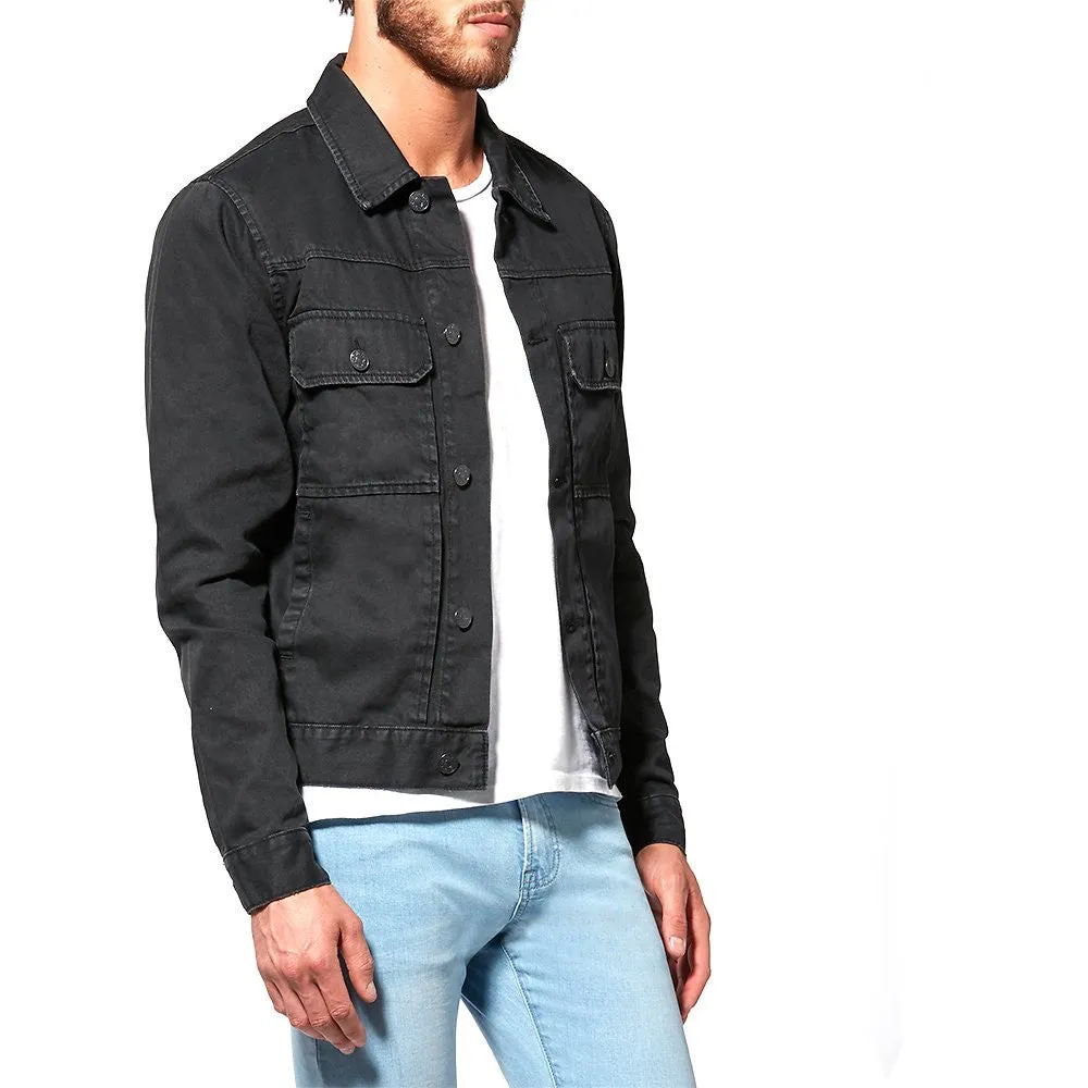 Riders Guys Drill Jacket Rigid Black