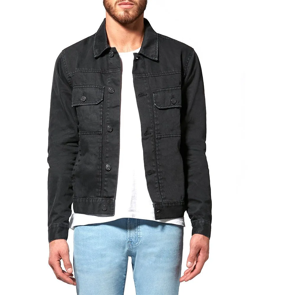 Riders Guys Drill Jacket Rigid Black