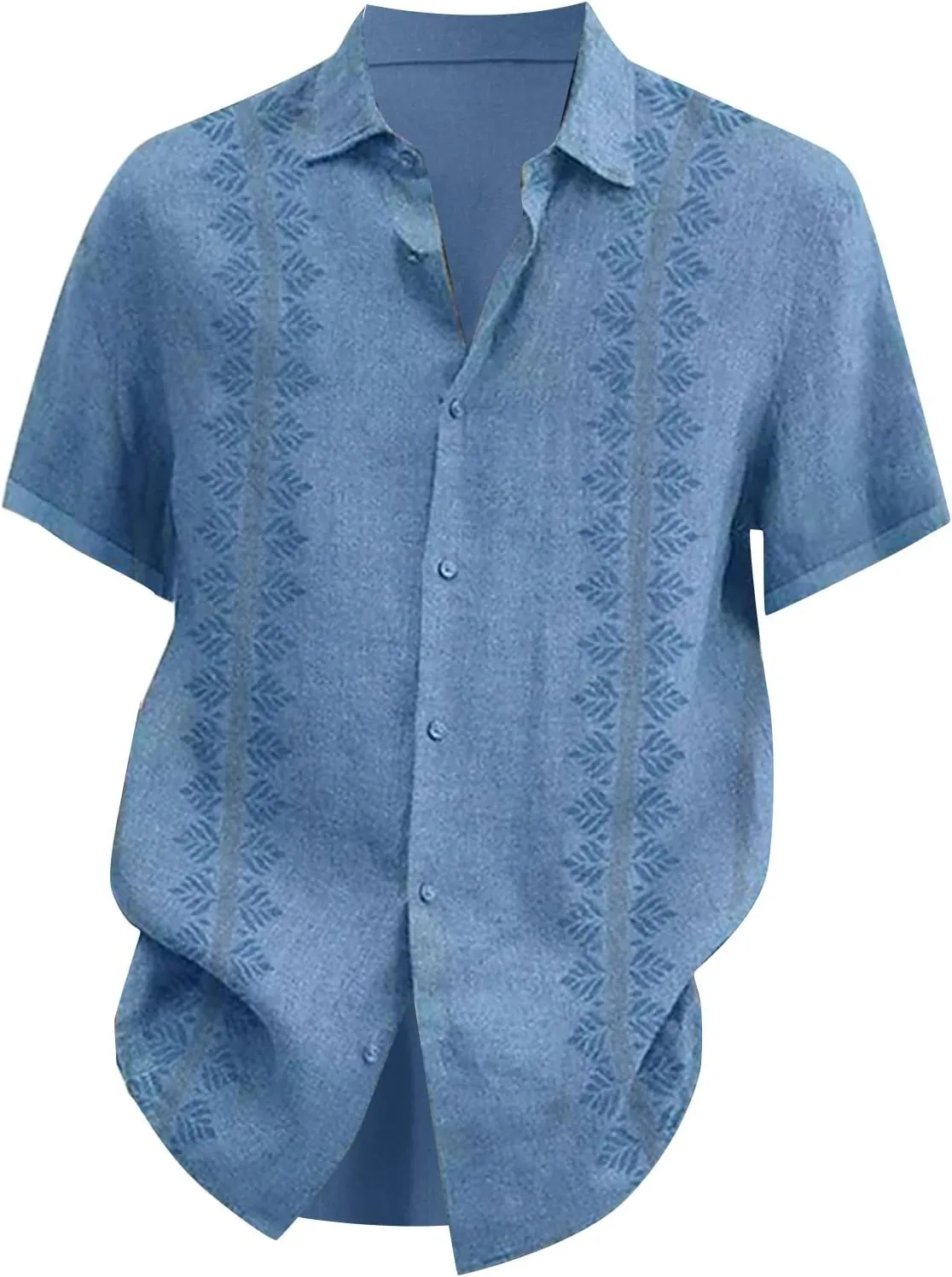 RTRDE Men's Shirts Casual Lapel Beach Holiday Wear Fashion Shirt Hawaiian Short-Sleeved