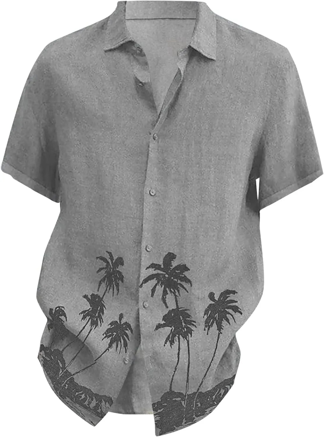 RTRDE Men's Shirts Casual Lapel Beach Holiday Wear Fashion Shirt Hawaiian Short-Sleeved