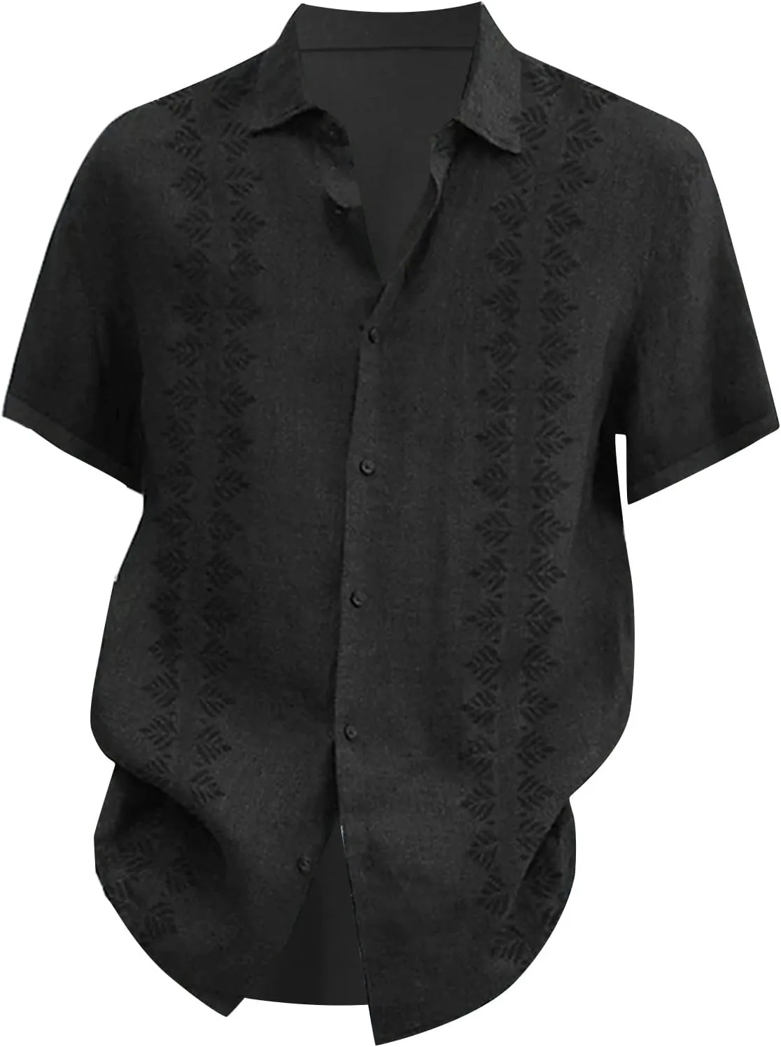 RTRDE Men's Shirts Casual Lapel Beach Holiday Wear Fashion Shirt Hawaiian Short-Sleeved