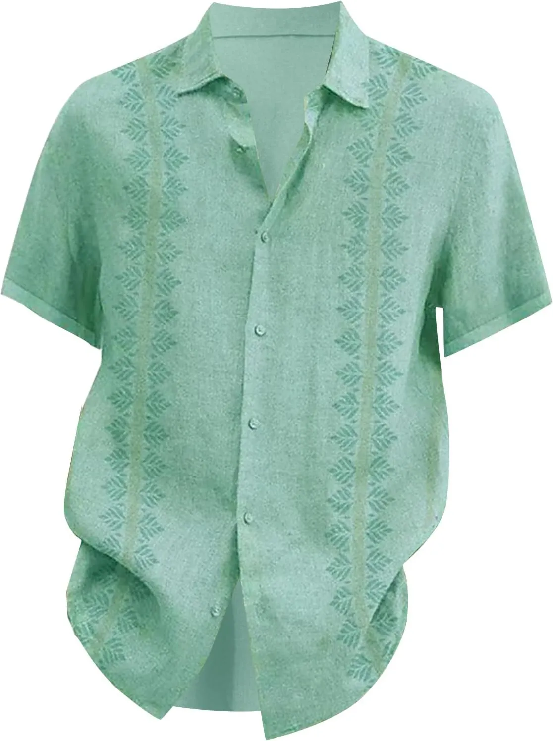 RTRDE Men's Shirts Casual Lapel Beach Holiday Wear Fashion Shirt Hawaiian Short-Sleeved