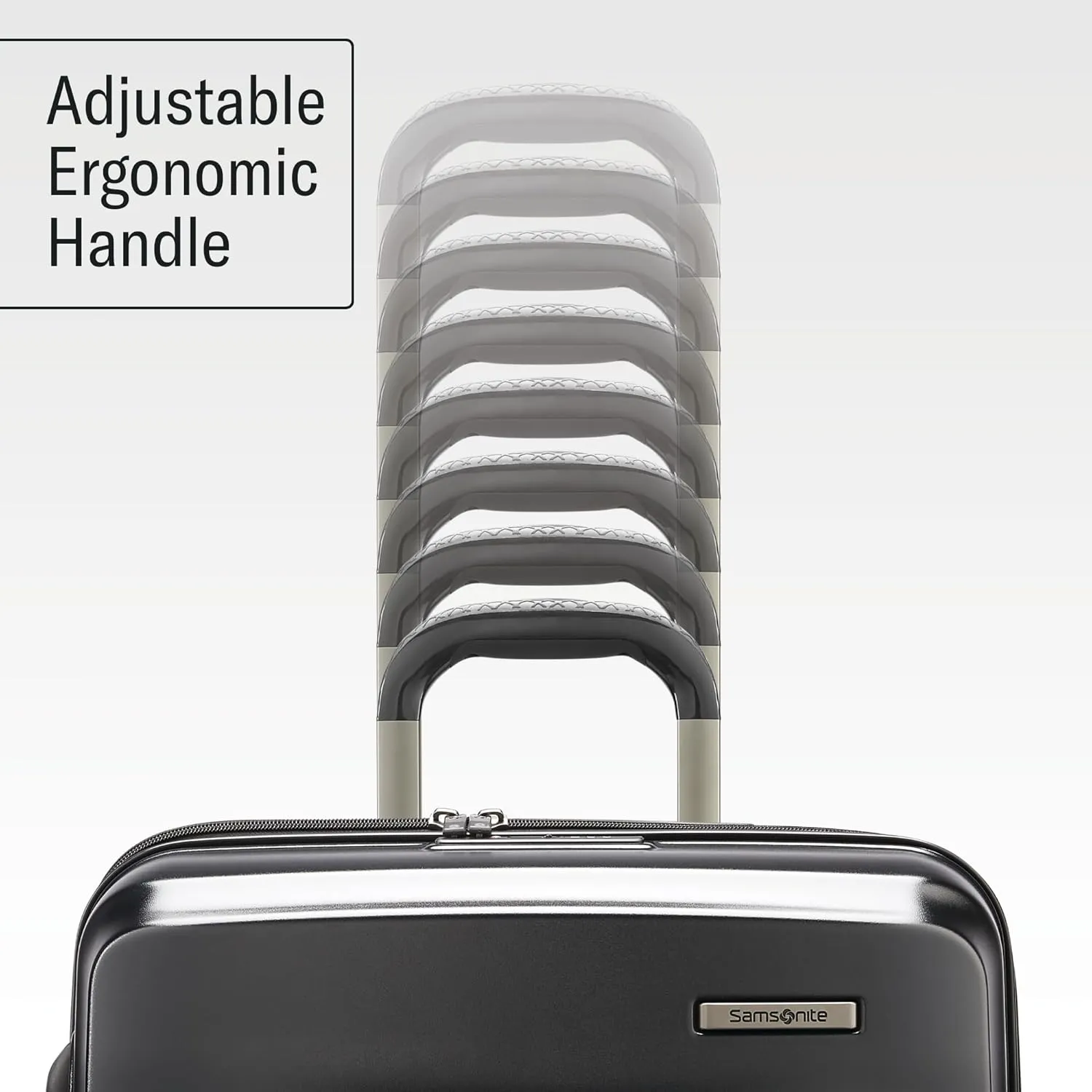 Samsonite Octiv Lightweight Hardshell 24-Inch Medium Checked Luggage -Durable Impact Resistant, 360 Aero Trac Spinner Wheels, Adjustable Telescopic Handle, Expandable, TSA Approved Lock - Black
