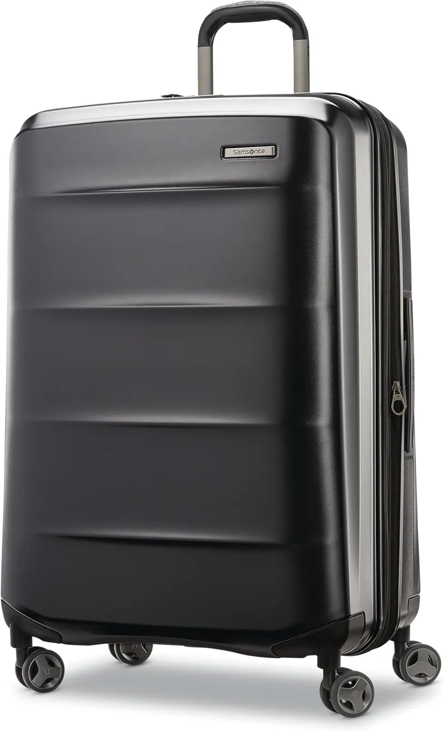 Samsonite Octiv Lightweight Hardshell 28-Inch Large Checked Luggage - Durable & Impact Resistant, 360 Aero Trac Spinner Wheels, Adjustable Telescopic Handle, Expandable, TSA Approved Lock - Black