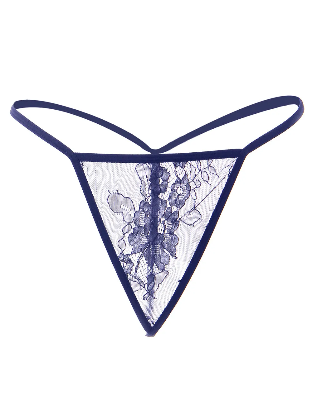 Sexy Long Sleeve Short Sleepwear with Thong Blue Plus Size