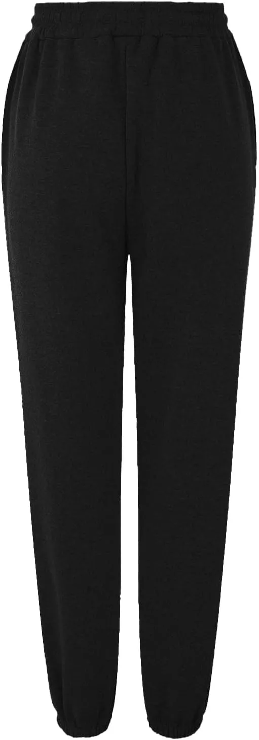 SHAOBGE Fall Sweatpants for Women 2024 with Pockets Casual Lounge Oversized Foral Print High Waist Ealstic Drawstring Pants