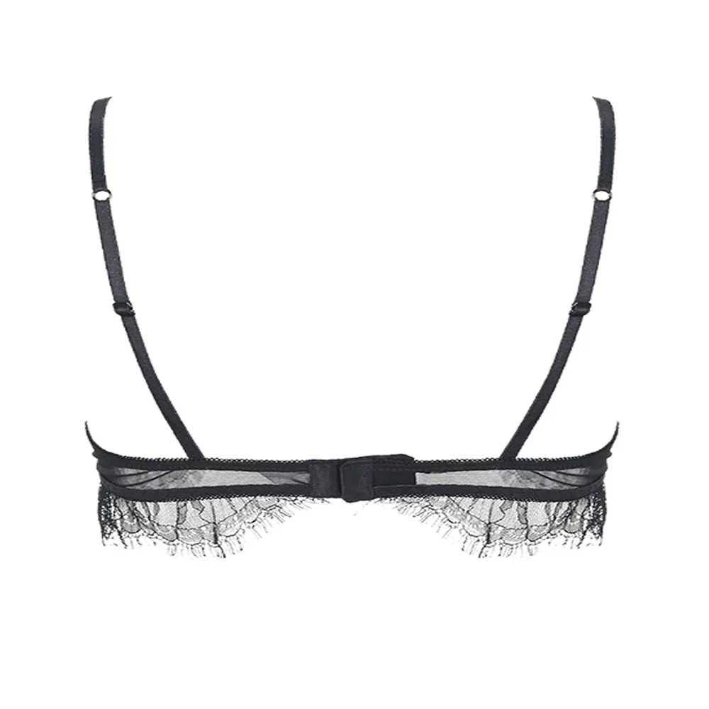 Sheer Eyelash Lace Bralette
