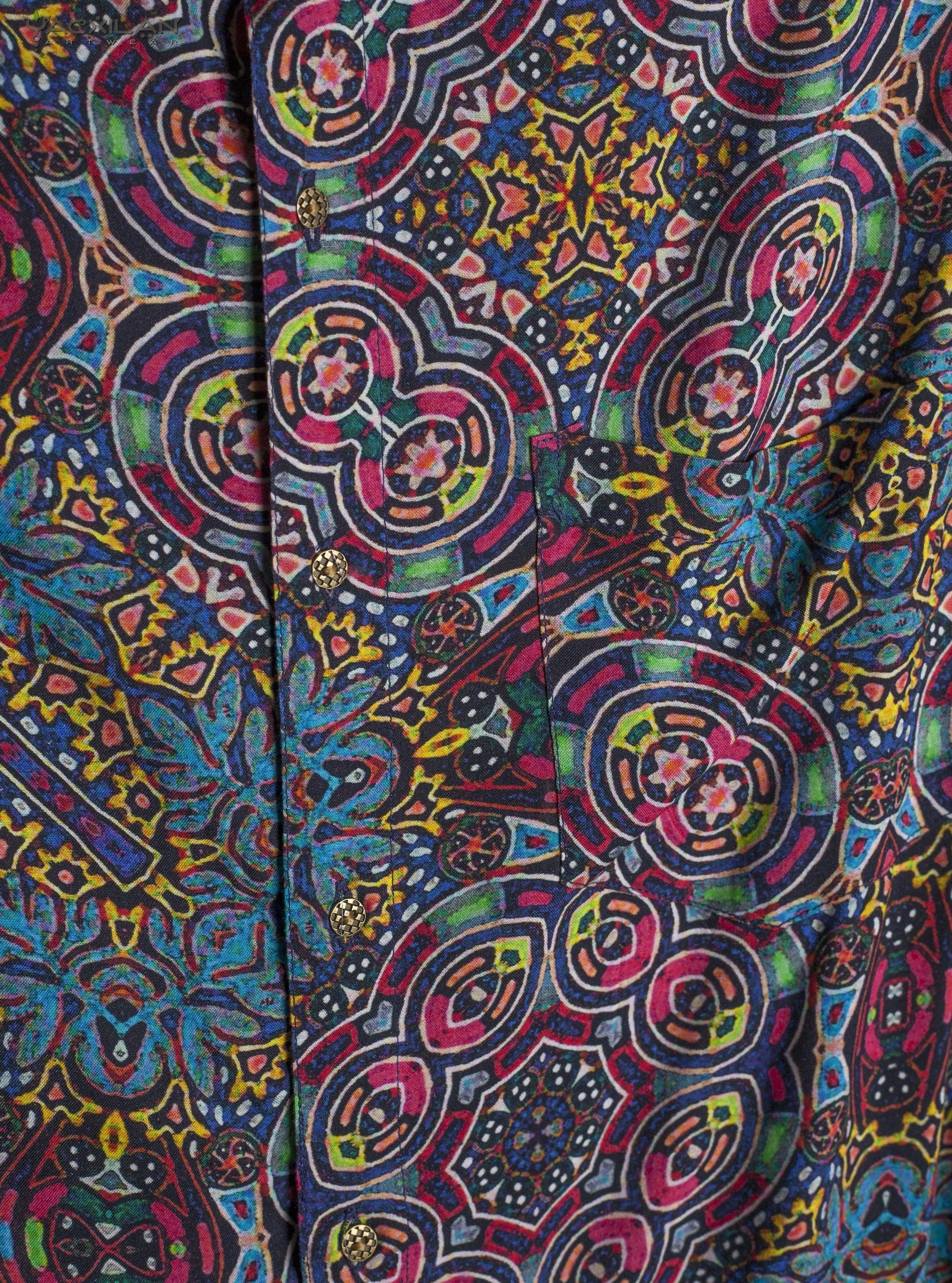 Shirt Men Half Sleeves / Viscose AOP - SOL HUIRRAZ