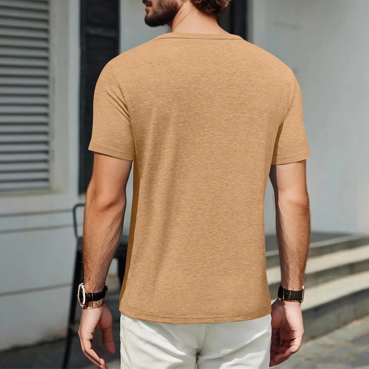 Shirts for Men 2025 Men's T Shirts Short Sleeve Soft Crew Neck Lightweight Tee Shirts Casual Summer Basic Tops