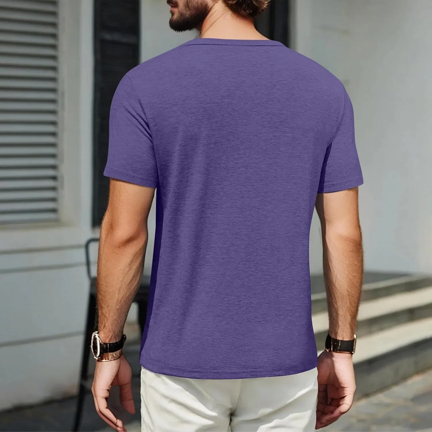 Shirts for Men 2025 Men's T Shirts Short Sleeve Soft Crew Neck Lightweight Tee Shirts Casual Summer Basic Tops