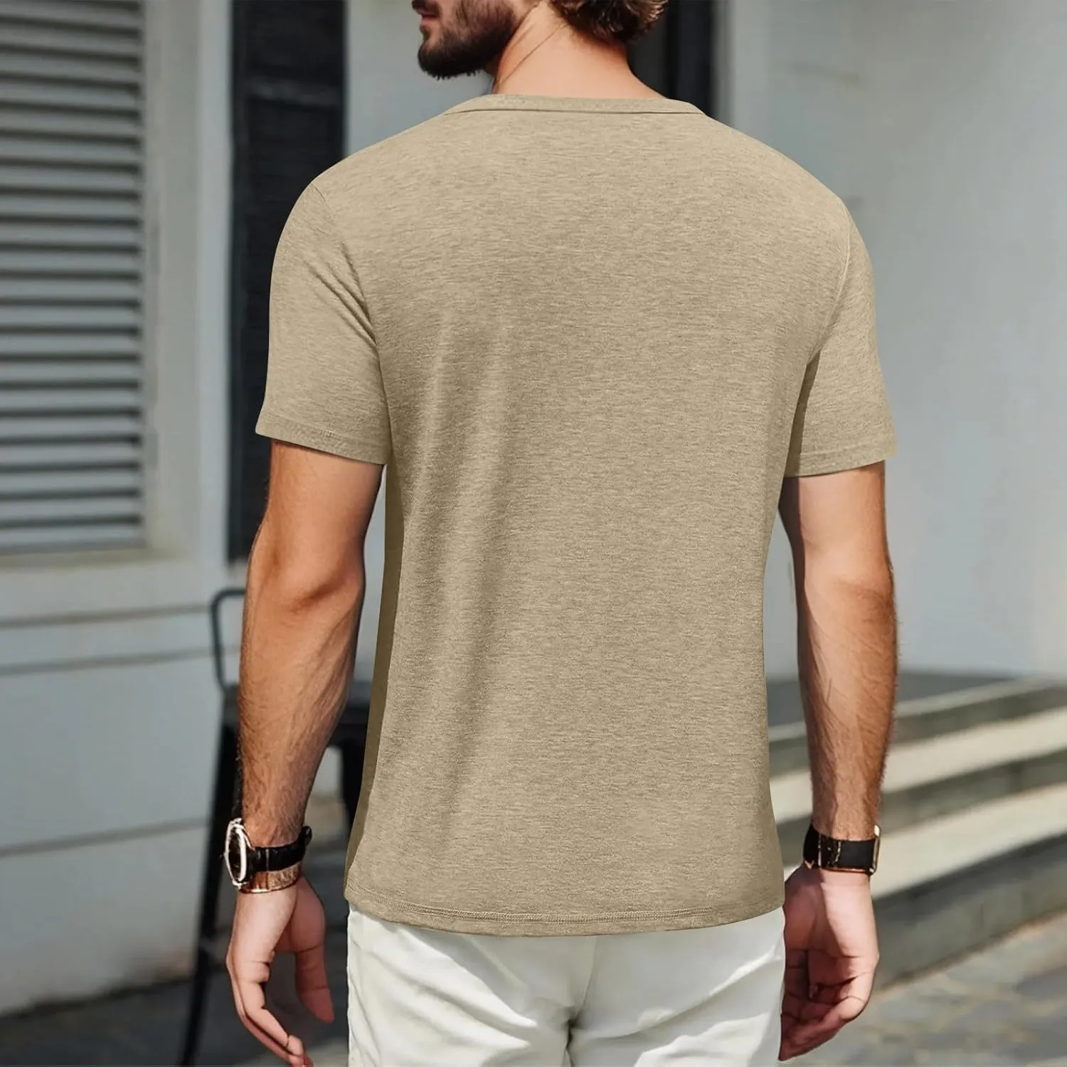 Shirts for Men 2025 Men's T Shirts Short Sleeve Soft Crew Neck Lightweight Tee Shirts Casual Summer Basic Tops