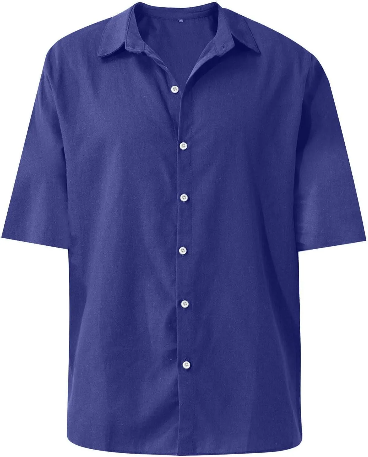 Short Sleeve Shirts for Men Hawaiian Button Down Casual Summer Western Shirts Beach Solid Tshirts Collared Neck Tops